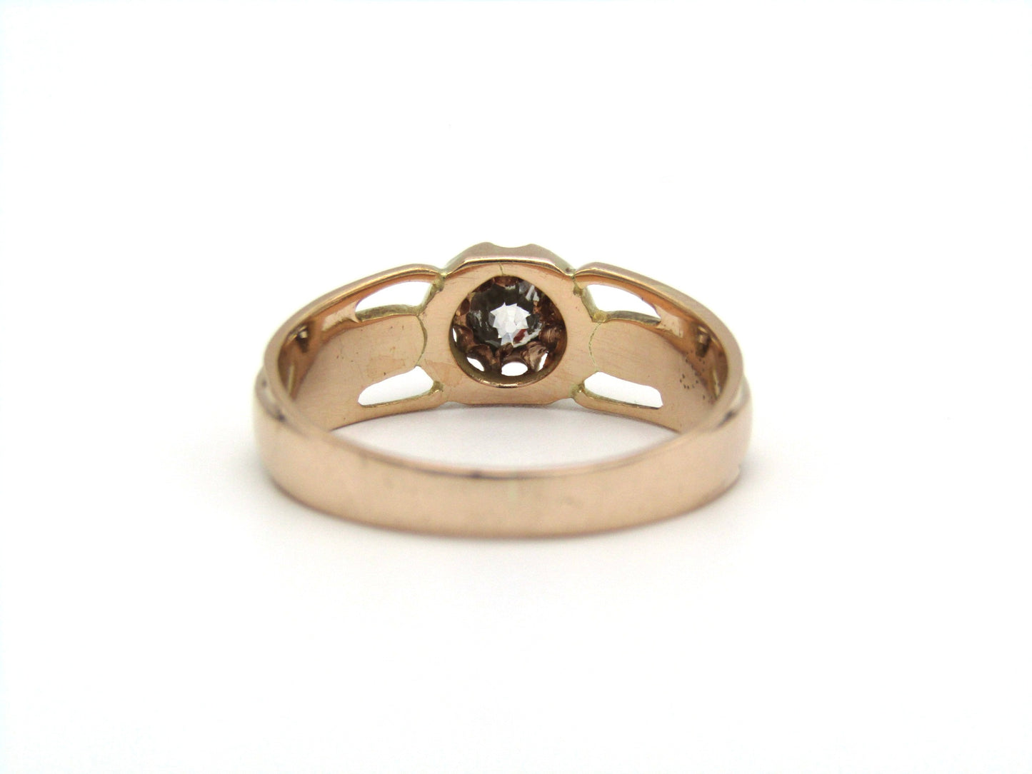Victorian, 14K gold 0.40ct Old European-cut diamond solitaire ring