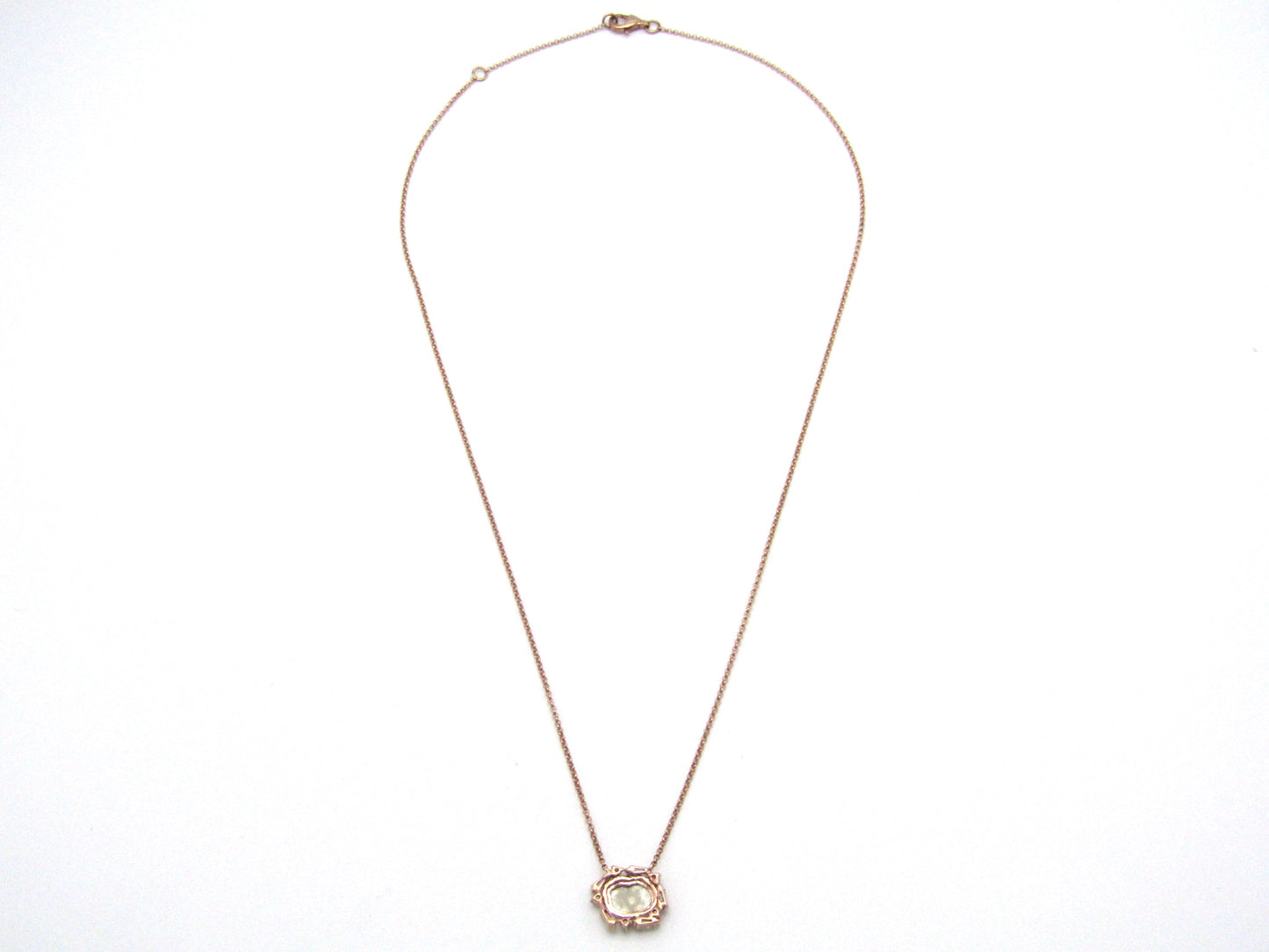 Estate, 9K gold diamond 'slice' necklace