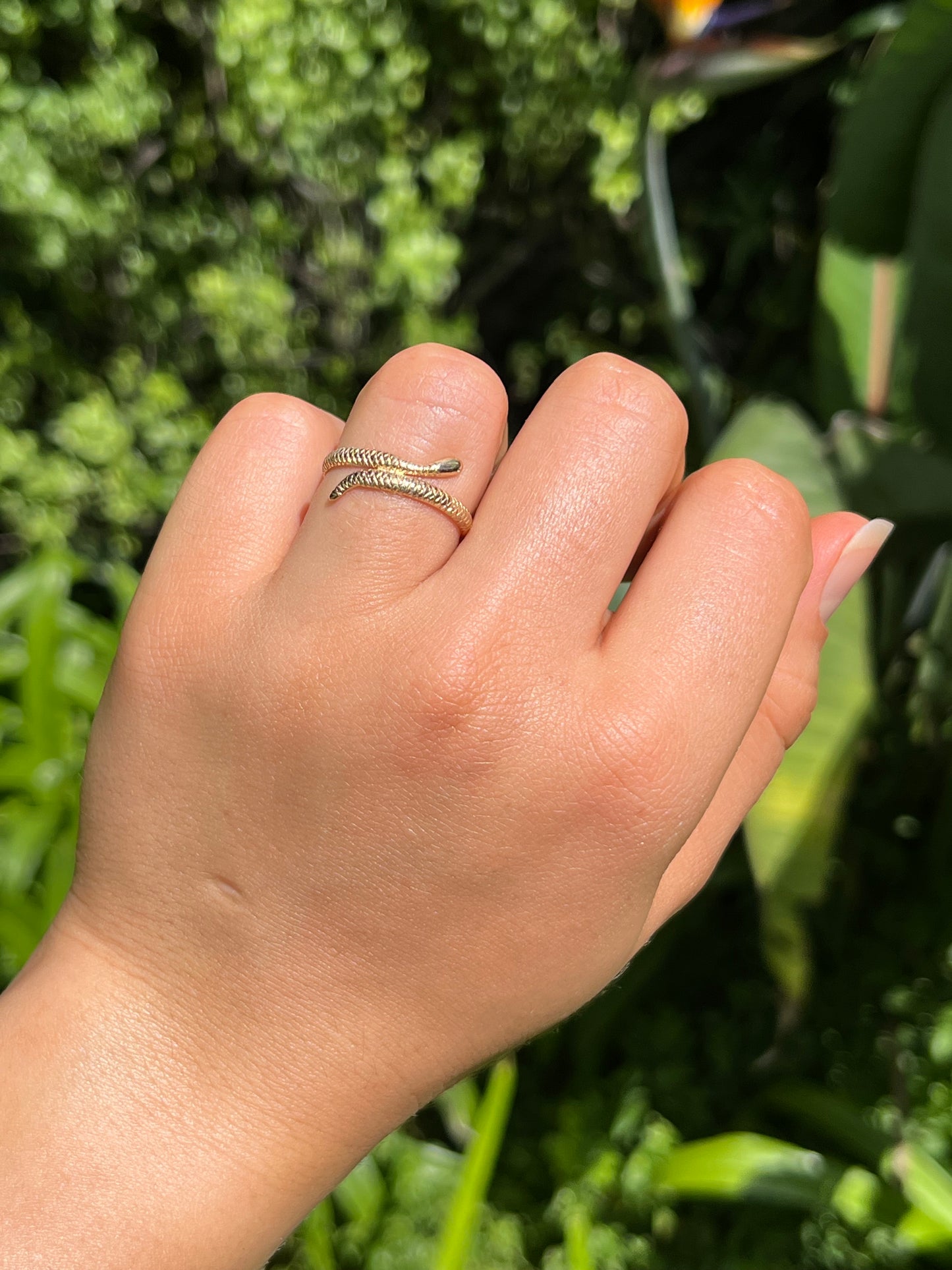 Vintage, 14K gold snake ring